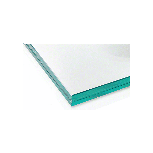 CRL LG17CC 13.52mm Clear Laminated Tempered 48" x 41" Glass Panel