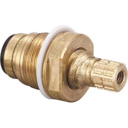 Central Brass G-454-ER Quick Pression Quarter Turn Hot Stem for Central Brass Faucets in Brass