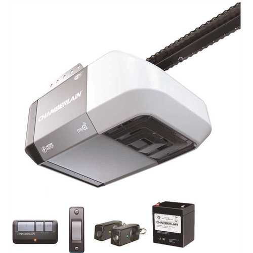 1/2 HP Equivalent DC Chain Drive Wi-Fi Garage Door Opener with Battery Backup