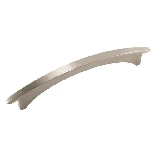 Essential'Z Contemporary Style Curved Cabinet Appliance Pull Handle For Kitchen And Bathroom Hardware 6 5/16" Satin Nickel