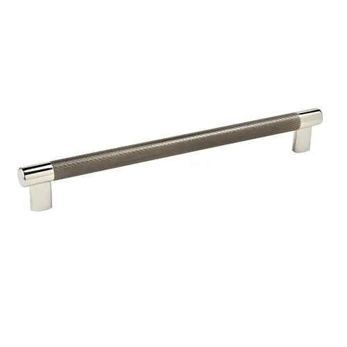 10-1/16" (256 mm) Center to Center Esquire Cabinet Pull Bright Nickel by Gunmetal Finish