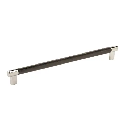 12-5/8" (320 mm) Center to Center Esquire Cabinet Pull Bright Nickel by Black Bronze Finish