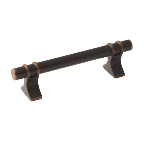 3-3/4" (96 mm) Center to Center Davenport Cabinet Pull Oil Rubbed Bronze Finish