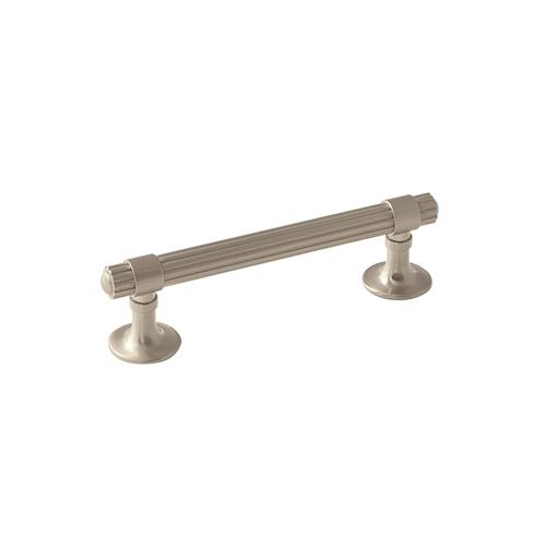 3-3/4" (96 mm) Center to Center Sea Grass Cabinet Pull Satin Nickel Finish