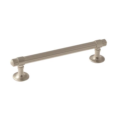 5-1/16" (128 mm) Center to Center Sea Grass Cabinet Pull Satin Nickel Finish