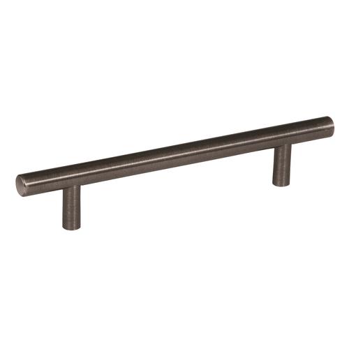 5-1/16" (128 mm) Center to Center Bar Cabinet Pull Gunmetal Finish