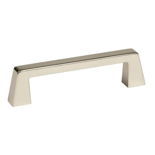 3-3/4" (96 mm) Center to Center Blackrock Cabinet Pull Bright Nickel Finish