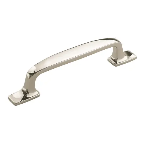 3-3/4" (96 mm) Center to Center Highland Ridge Cabinet Pull Bright Nickel Finish