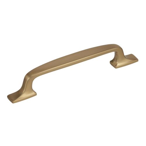 5-1/16" (128 mm) Center to Center Highland Ridge Cabinet Pull Golden Champagne Finish