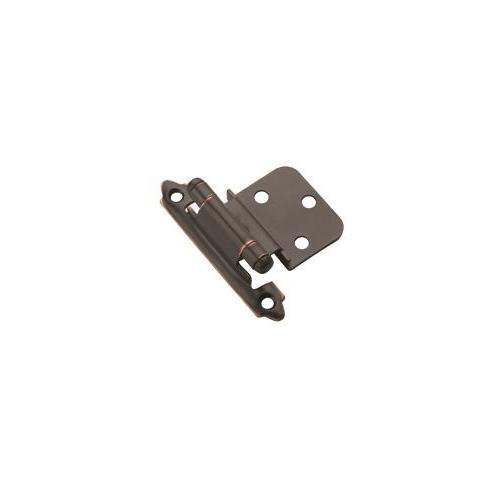 Face Mount Self-Closing Cabinet Hinge For Kitchen And Cabinet Hardware 3/8" Inset Oil Rubbed Bronze