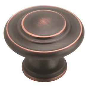 Oil Rubbed Bronze Inspirations Style Solid Oversized Round Cabinet Knob 1-5/16" Diameter For Kitchen And Cabinet Hardware - pack of 10