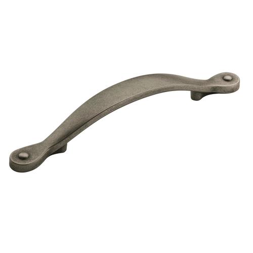 3-3/4" (96 mm) Center to Center Inspirations Cabinet Pull Weathered Nickel Finish