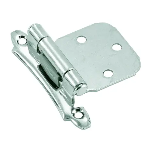 Face Frame Mount Self-Closing Cabinet Hinge For Variable Overlay Kitchen Door Polished Chrome I - 2 per pack x5 packs