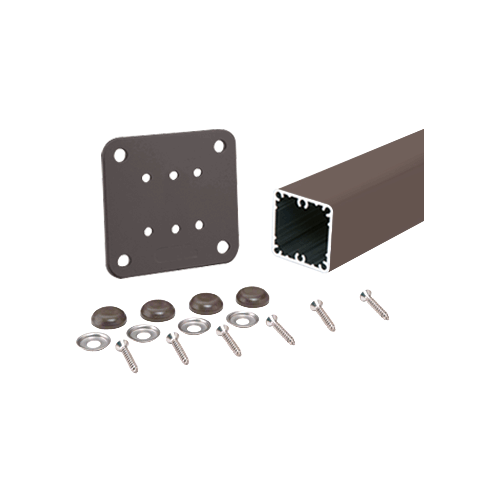 CRL P42KBRZ Matte Bronze 200, 300, 350, and 400 Series 42" Surface Mount Post Kit