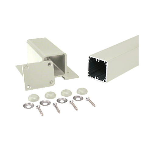 CRL FP42K0W Oyster White 200, 300, 350, and 400 Series 42" Fascia Mount Post Kit