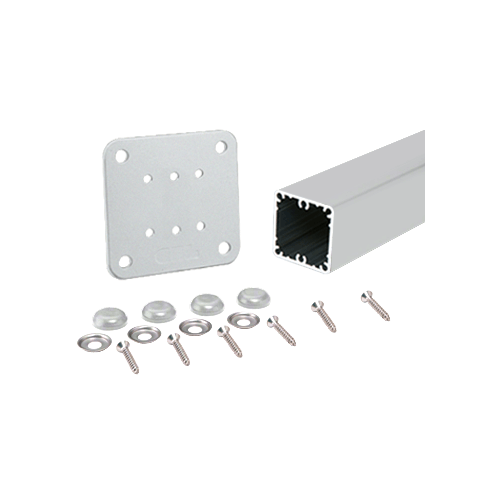 Metallic Silver 200, 300, 350, and 400 Series 42" Surface Mount Post Kit