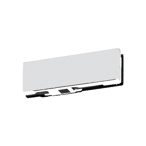 Satin Anodized Bottom Door Patch With 1NT302 Insert