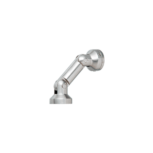 CRL SGF61BGW 316 Brushed Stainless Dual Pivot Glass-to-Wall/Floor Swivel Fitting