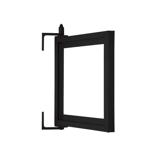 Flat Black Custom Pivot Mirror Frame