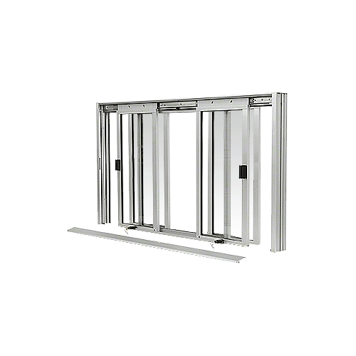 CRL DW5200A Satin Anodized DW Series Manual Deluxe Sliding Service Window XOX with Screen