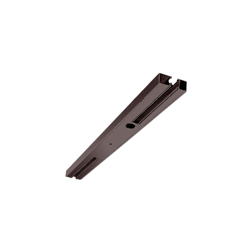 CRL DCH2SDUC Black Bronze Anodized Custom Length 4-1/2" Two Pocket Single Sided Door Header