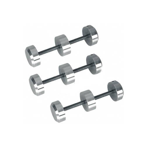 Brushed Stainless Surround Sound Spacer Studs for Bullet Resistant Protective Barrier Systems