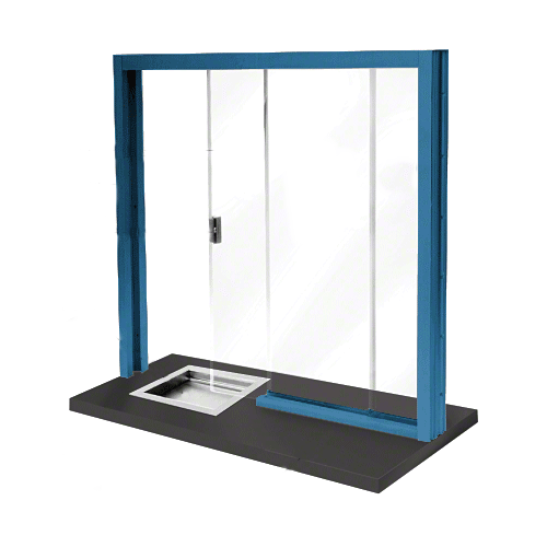 CRL SBRWP1 Powder Painted Bullet Resistant Level 1 Manual Sliding Service Window