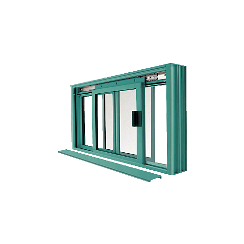 CRL DW2000K Custom Color Custom KYNAR Paint DW Series Manual Deluxe Sliding Service Window OX or XO with Screen