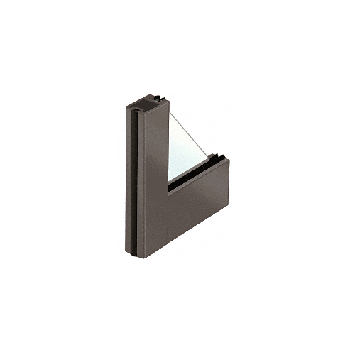 3" Dark Bronze Narrow Stile Clad Full Framed Door