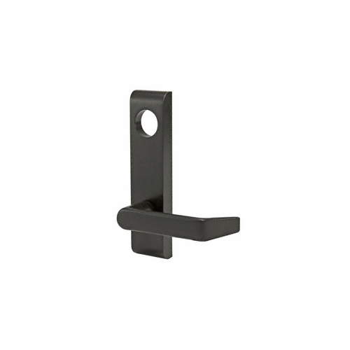 Electric Outside Lever Trim for 2" Thick Doors with Flat Style Lever Dark Bronze Finish 24 Volt DC
