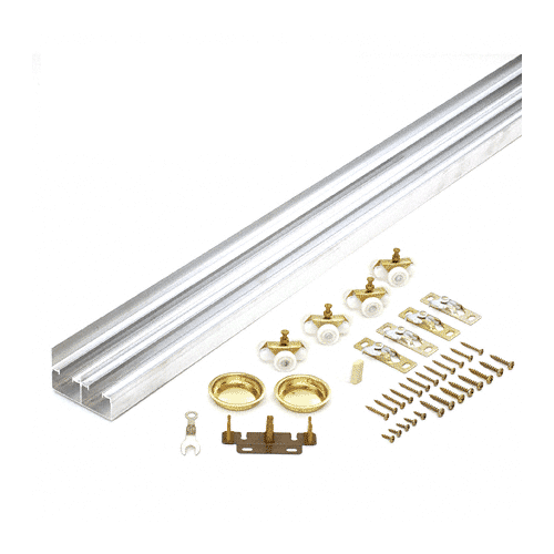 By-Pass Door Hardware Set, 48 in L Track