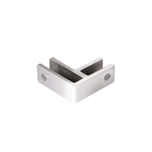 Polished Stainless 90 Degree Glass Bracing Clamp