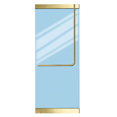 Polished Brass 150 Series Entrance Door Panic - 1/2" Glass