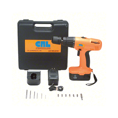 18-Volt DC Cordless Variable Speed Impact Driver/Drill Kit - Europe