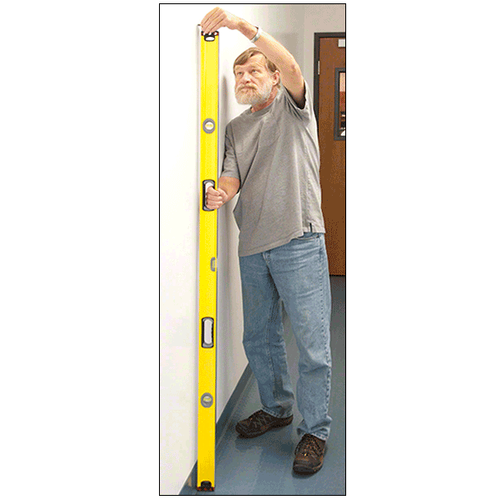 Out-of-Plumb Gauge and 72" Aluminum Level Set