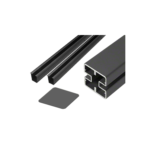 CRL HD60CKBL Matte Black Heavy-Duty Windscreen Post Kit - 60"