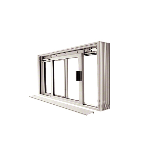 CRL DW1800A Satin Anodized DW Series Manual Deluxe Sliding Service Window OX or XO without Screen