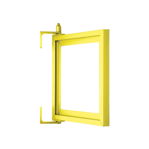 Brite Gold Anodized Custom Pivot Mirror Frame