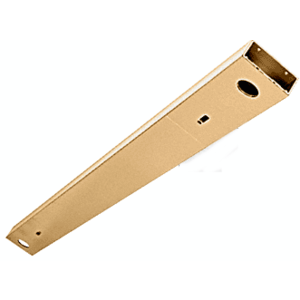 Polished Brass Custom Length 4-1/2" No Pocket Double Sided Door Header