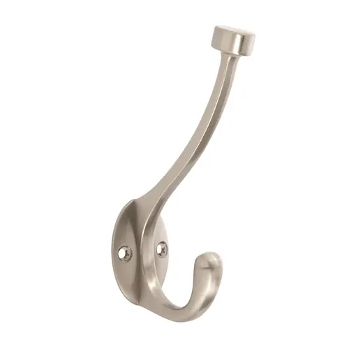 Pilltop Coat and Hat Hook Satin Nickel Finish