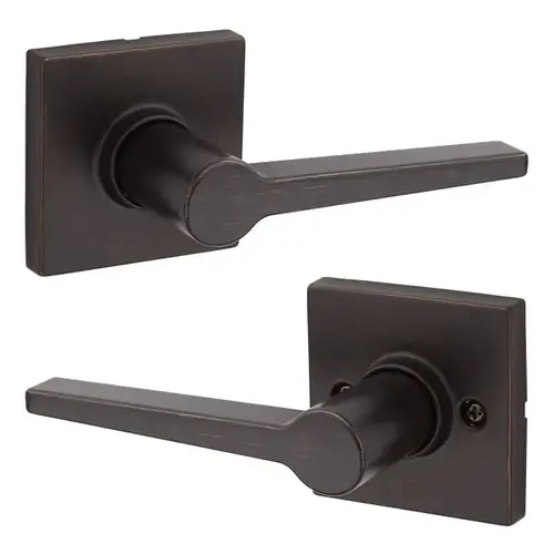 Safelock SL1000DALSQT-11P Daylon Lever with Square Rose Passage Lock with RCAL Latch and RCS Strike Venetian Bronze Finish
