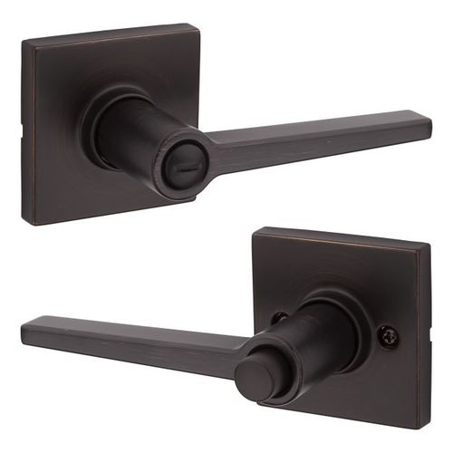 Safelock SL4000DALSQT-11P Daylon Lever with Square Rose Privacy Lock with RCAL Latch and RCS Strike Venetian Bronze Finish