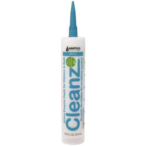 Cleanz 10.5 oz. White Active Enzyme Caulk