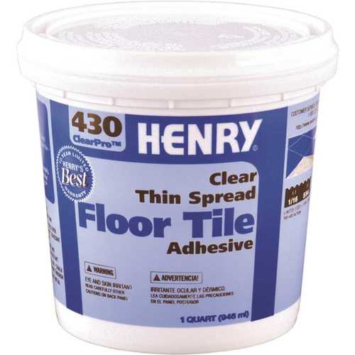 HENRY 12097 430 1 Qt. ClearPro VCT Adhesive - pack of 12