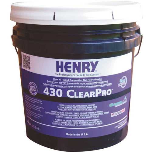 HENRY 12102 430 4 Gal. ClearPro VCT Adhesive