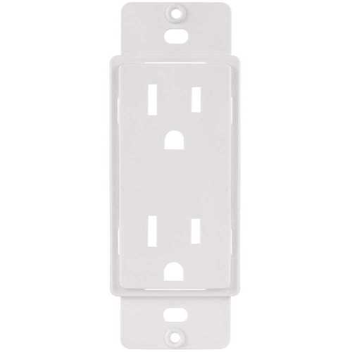 Titan3 Technology TPPAW-D 1-Gang or Multi-Gang Duplex Plastic Adapter Plate, White