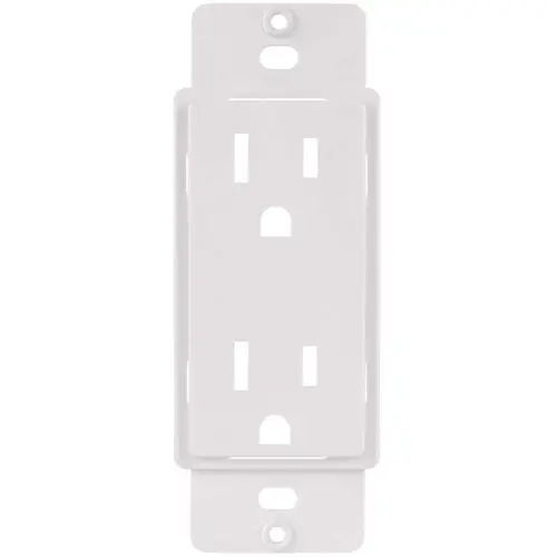 1-Gang or Multi-Gang Duplex Plastic Adapter Plate, White