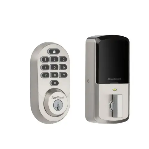 Halo Wi-Fi Enabled Smart Lock Deadbolt with Keypad and SmartKey Backup Satin Nickel Finish