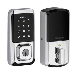 Kwikset 939WIFITSCR-26S Halo Wi-Fi Enabled Smart Lock Deadbolt with Touchscreen and SmartKey Backup Bright Chrome Finish