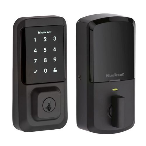 Halo Wi-Fi Enabled Smart Lock Deadbolt with Touchscreen and SmartKey Backup Iron Black Finish